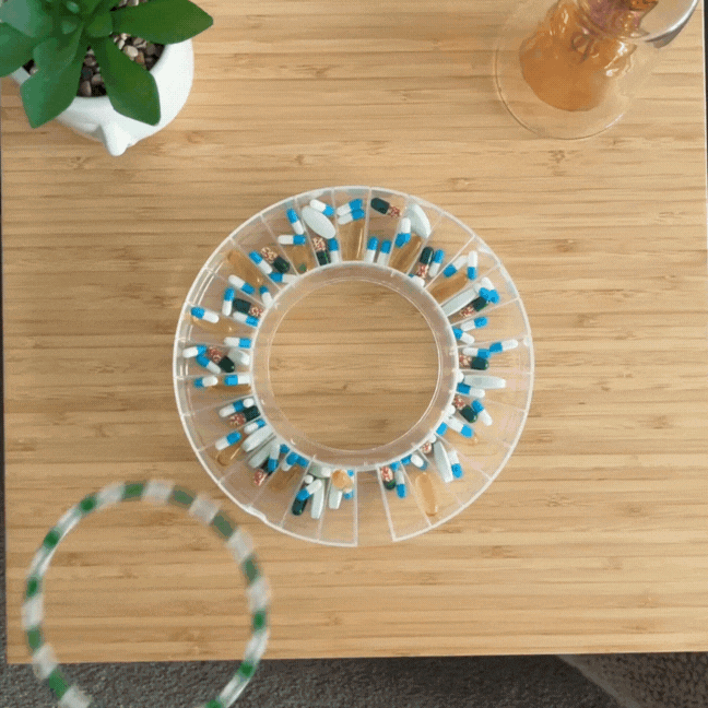 Short Animation Showing Medforte Automatic Pill Dispenser Dosage Ring Being Inserted